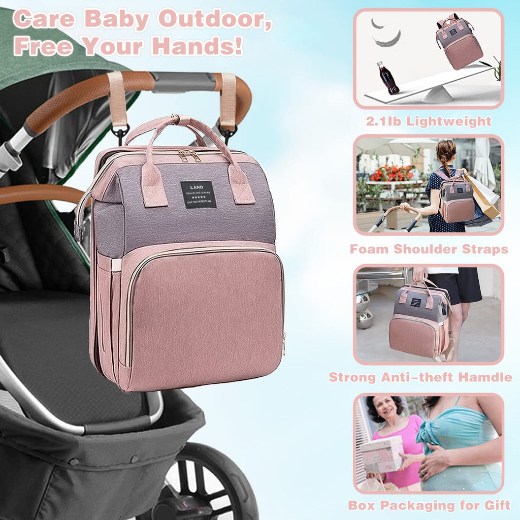 3-in-1 Diaper Bag with Changing Station