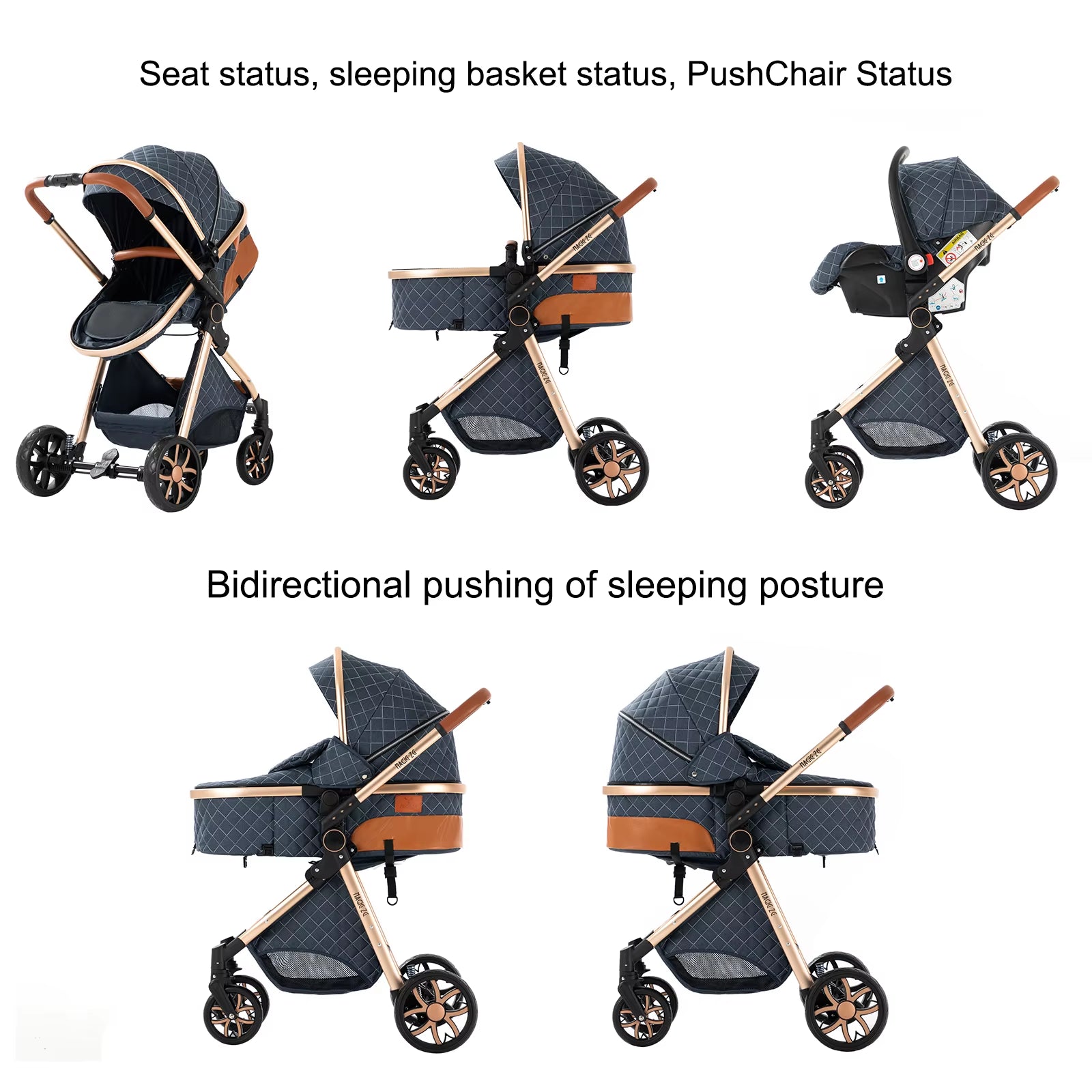 Stroller,Baby Stroller,Baby Accessories,Stroller 2 in 1,Newborn Items,Baby Cart,Baby Carriage,Baby Strollers with Four Wheels
