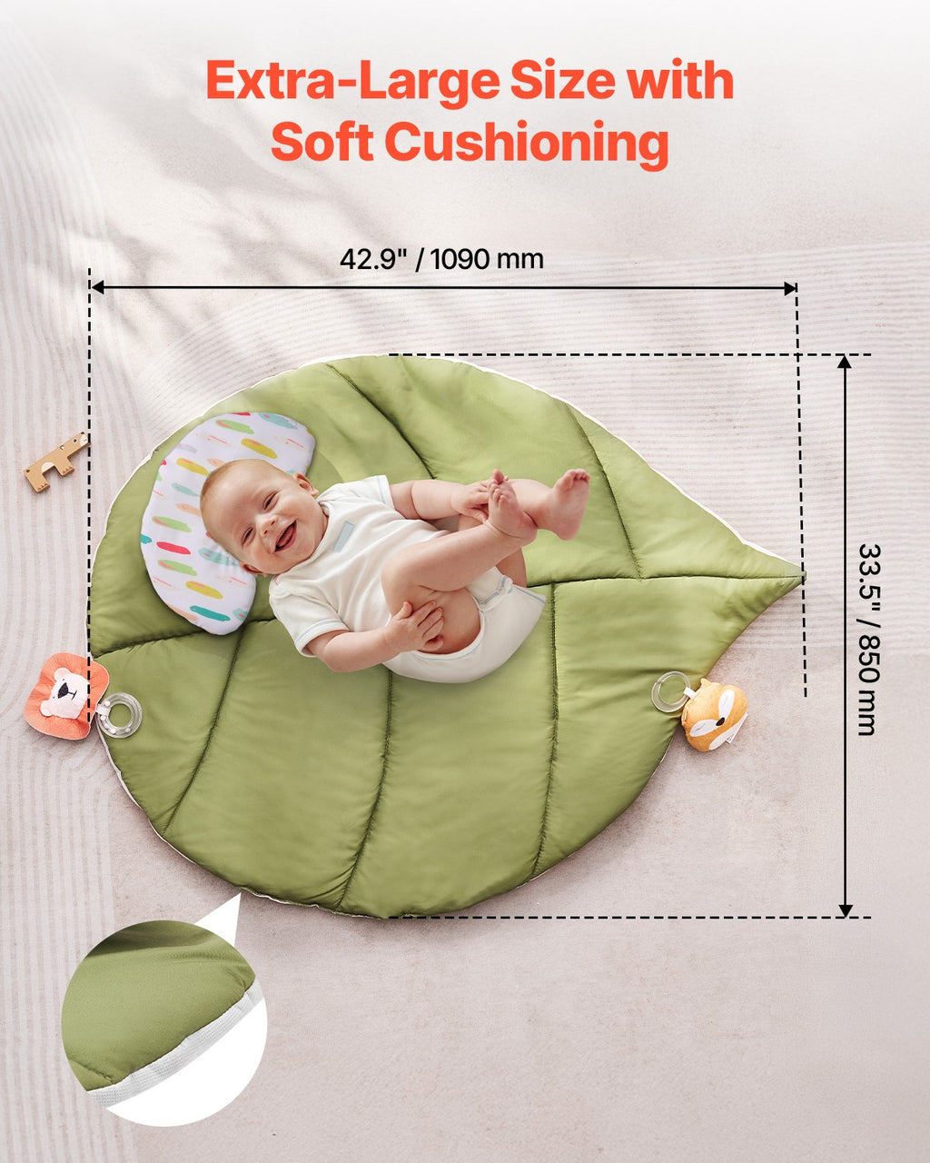 Baby Play Gym Mat Tummy Time Activity Mat