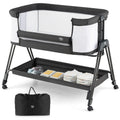 Portable Bedside Sleeper for Baby with 7 Adjustable Heights