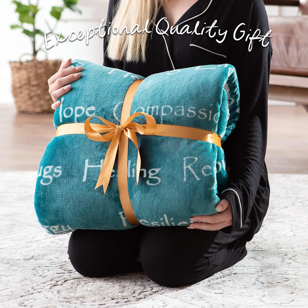 Caring Gift Blanket great for Positive Energy Love Support Comfort Strength