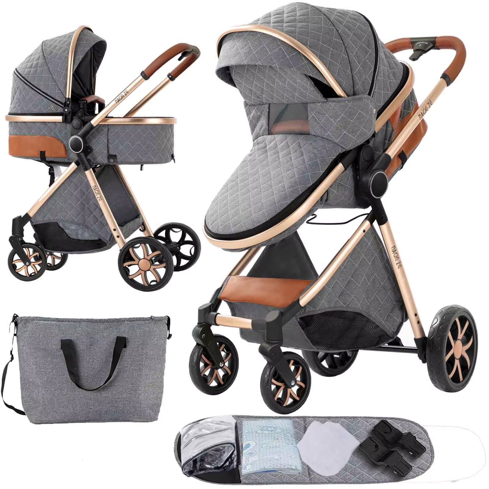 Stroller,Baby Stroller,Baby Accessories,Stroller 2 in 1,Newborn Items,Baby Cart,Baby Carriage,Baby Strollers with Four Wheels