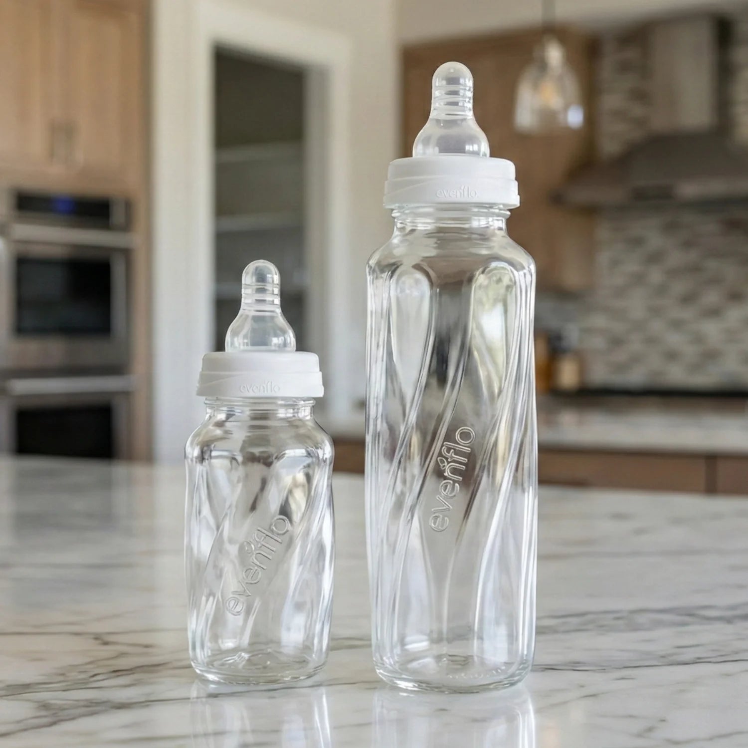 Evenflo Classic Bpa-Free Glass Twist Baby Bottles, Clear, 4 Oz, Pack of 6