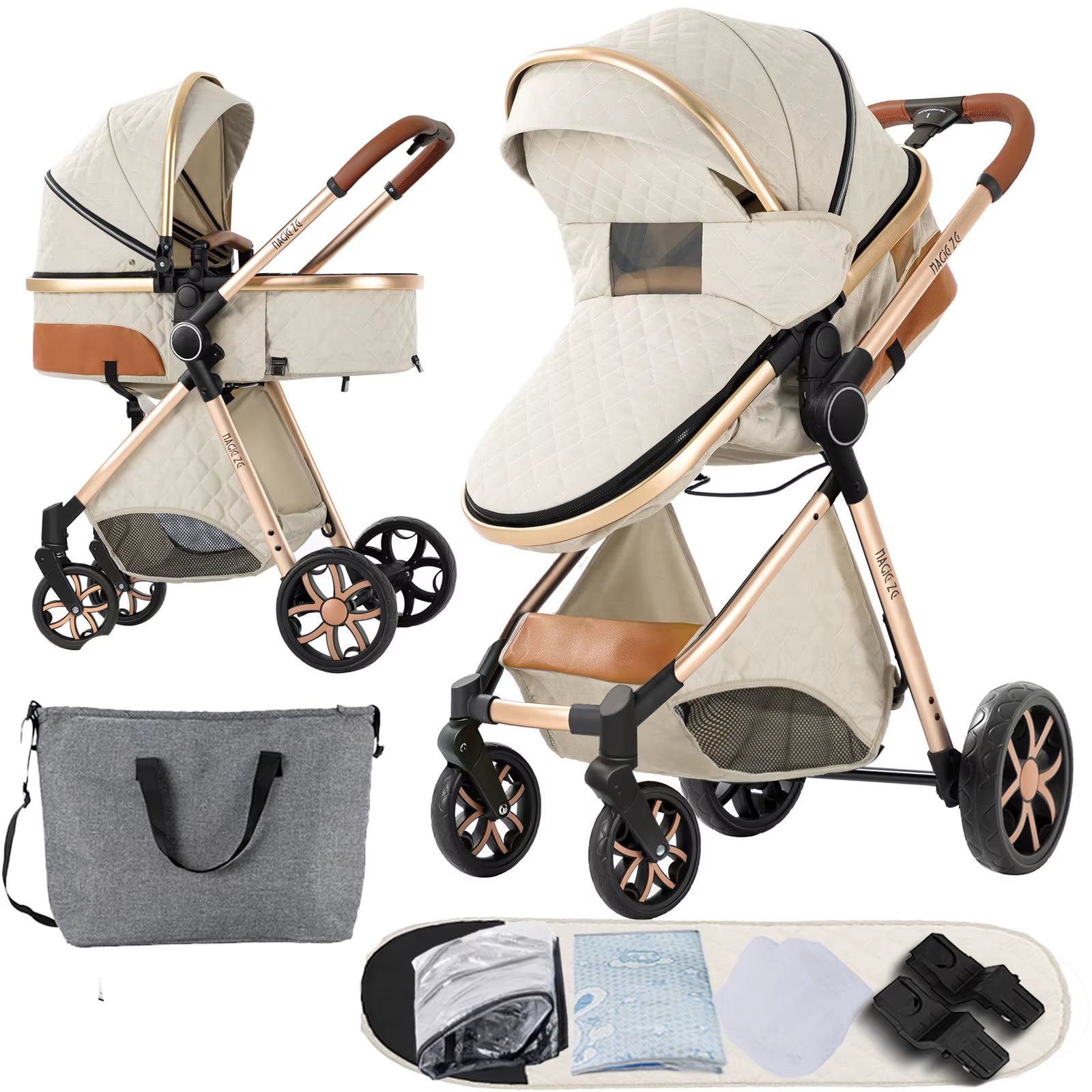 Stroller,Baby Stroller,Baby Accessories,Stroller 2 in 1,Newborn Items,Baby Cart,Baby Carriage,Baby Strollers with Four Wheels