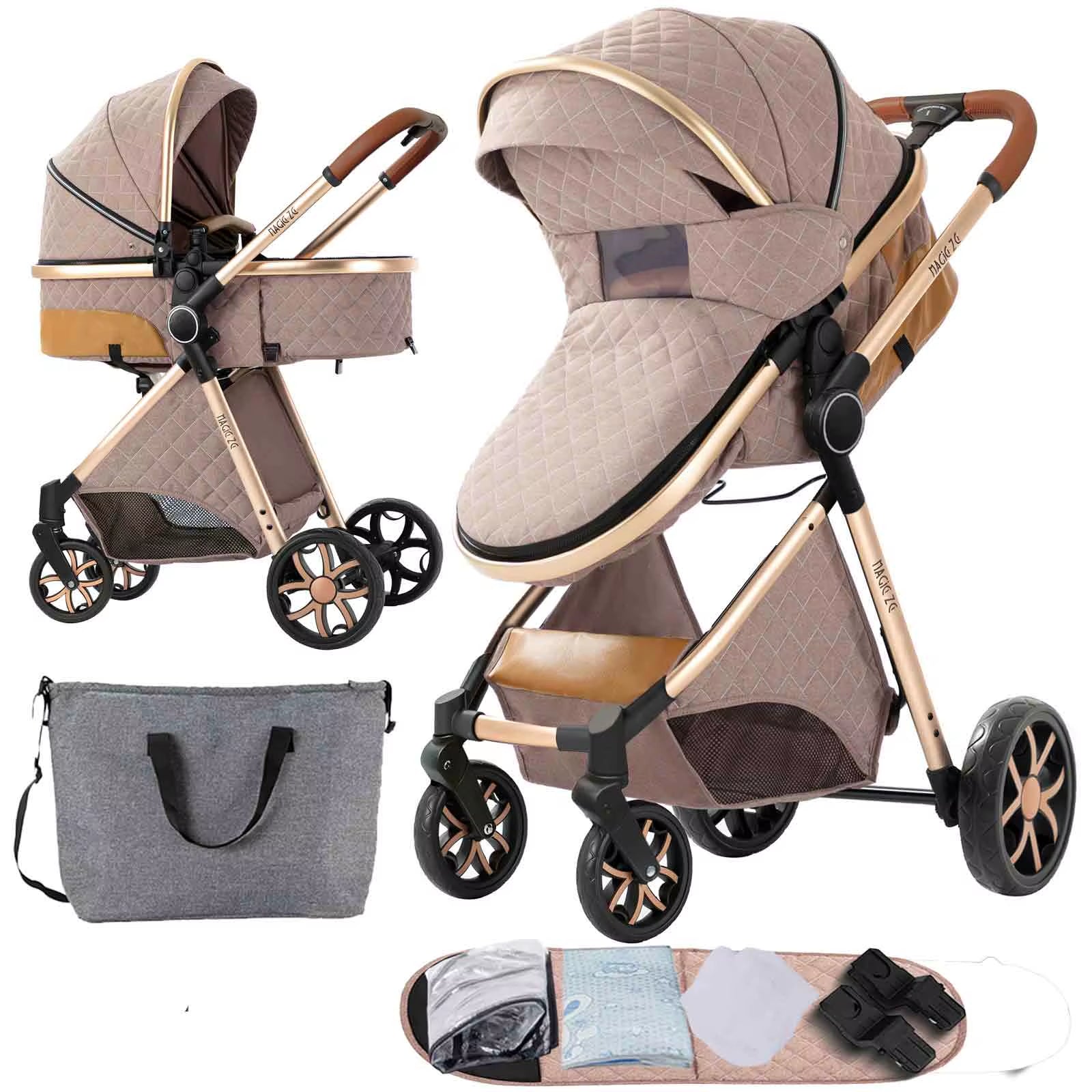 Stroller,Baby Stroller,Baby Accessories,Stroller 2 in 1,Newborn Items,Baby Cart,Baby Carriage,Baby Strollers with Four Wheels