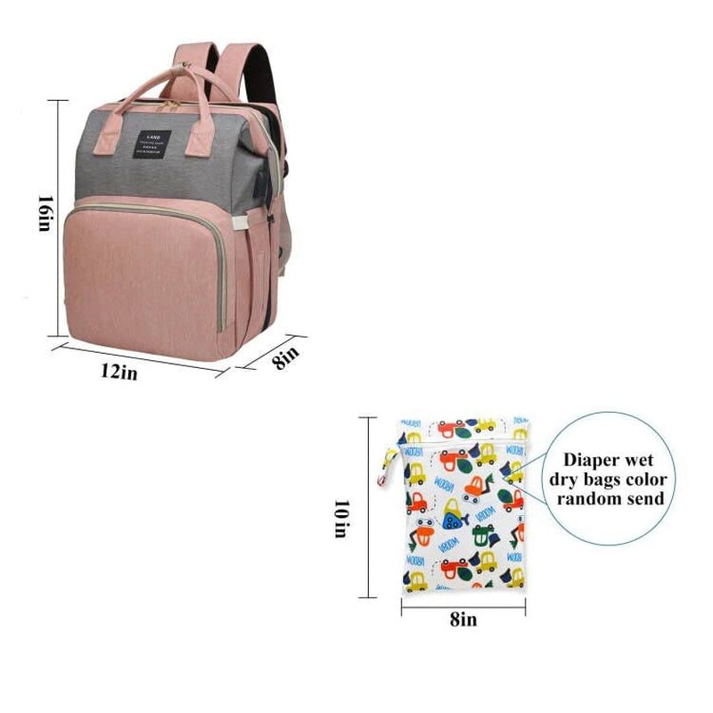 3-in-1 Diaper Bag with Changing Station