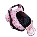 Baby Car Seat Cover – Windproof & Warm Infant Canopy (Pink Dots)