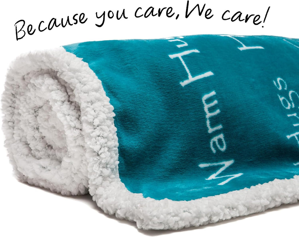 Caring Gift Blanket great for Positive Energy Love Support Comfort Strength